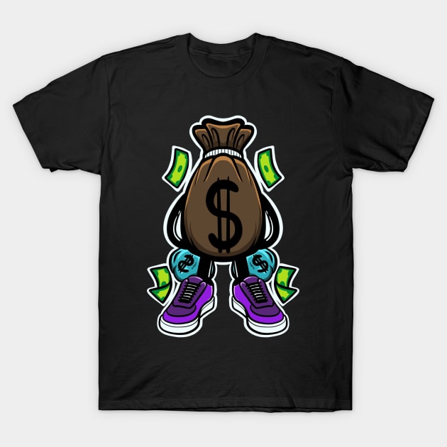 try pick money cartoon T-Shirt by Behold Design Supply